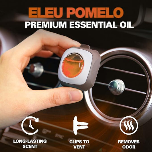 Air Jungles Eleu Pomelo Scent Car Air Freshener Clip, 6 Vent Clips, 4 ml Each - Image 2