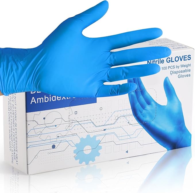 PEIPU Nitrile Disposable Gloves，Powder Free, Cleaning Service Gloves, Latex Free by PEIPU