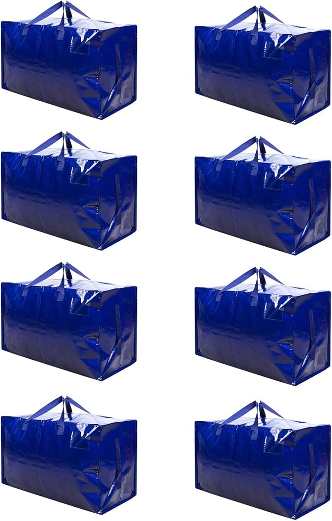 VENO 8 Pack Moving and Storage Bags, Heavy Duty, Alternative to Moving Boxes by Veno
