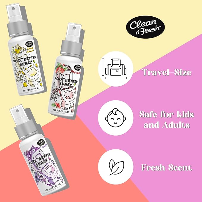 Clean-n-Fresh Toilet Spray, Variety Pack of 3 - Image 6