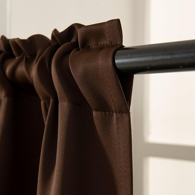 Pickluc Blackout Curtains 45 Inches Long 2 Panels, Room Darkening Tiers - Image 4