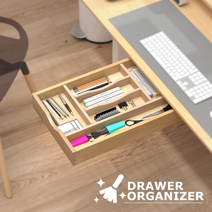 WelFurGeer Premium Wooden Silverware Organizer - Image 7