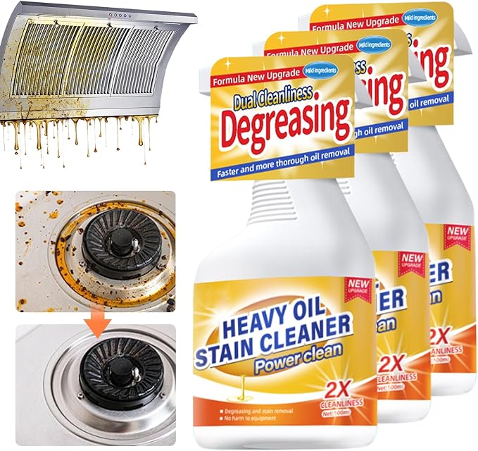 Kitchen Heavy Oil Cleaner, 2025 Newly Upgraded Heavy Duty Oil Stain Remover by Dawmud