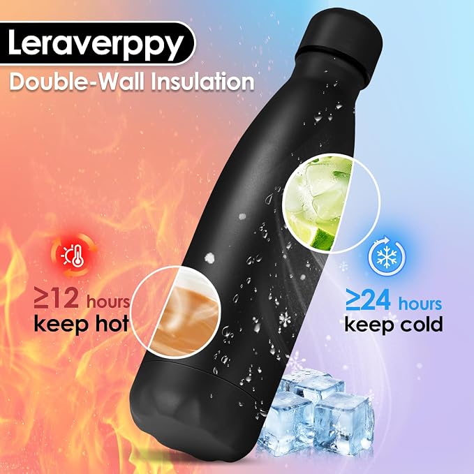 25oz Cola-Bottle Shaped Stainless Steel Leak-proof Water Bottle, Double Wall - Image 3