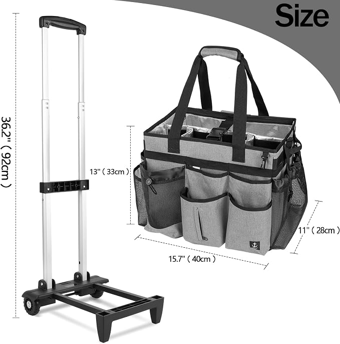 Extra large Rolling Cleaning caddy bag - Image 3