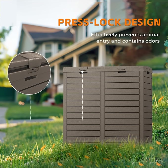 62-Gallon Outdoor Trash Can - Image 6