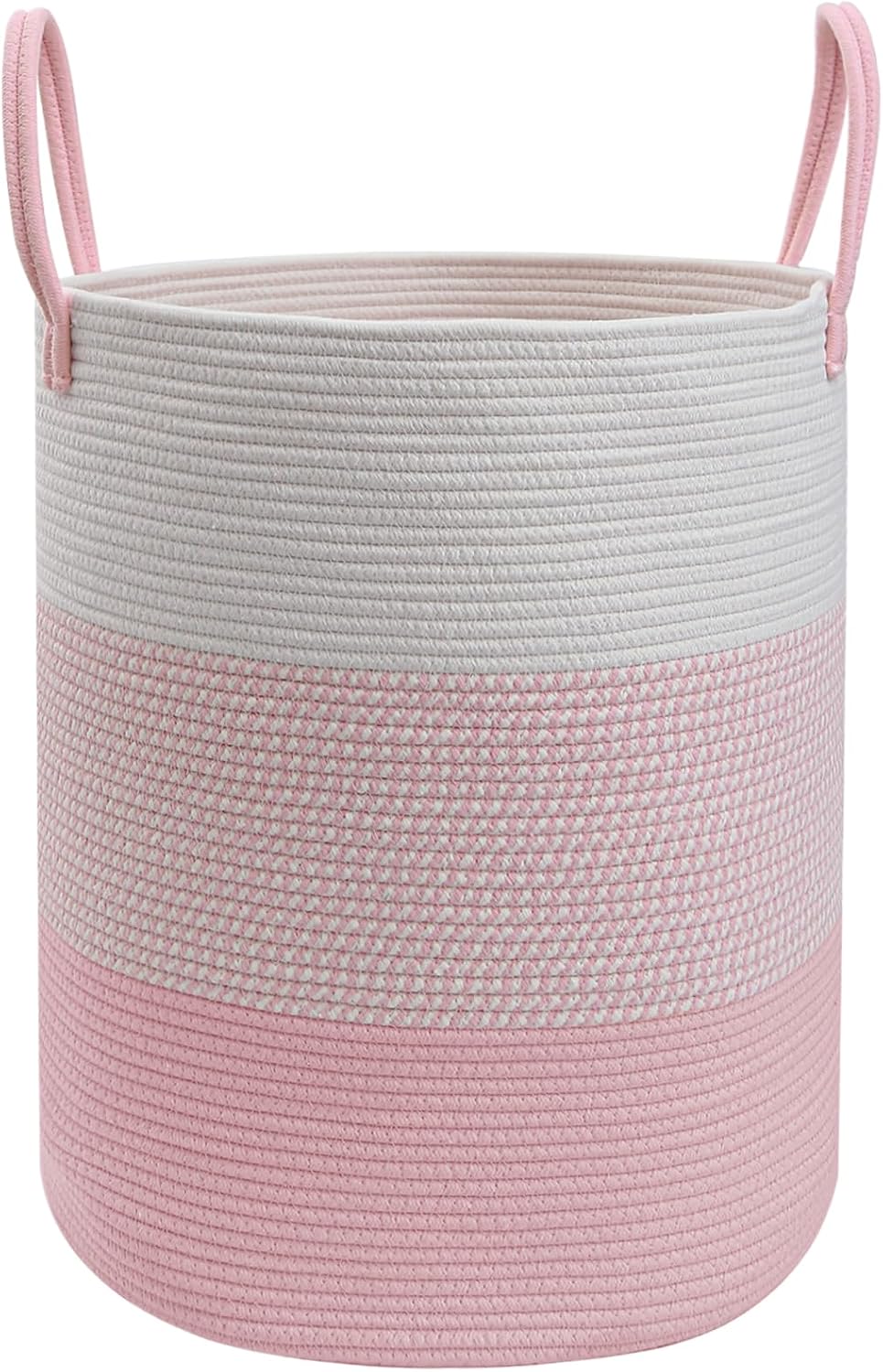 105L Pink Extra Large Laundry Basket, Clothes Hamper with Handles
