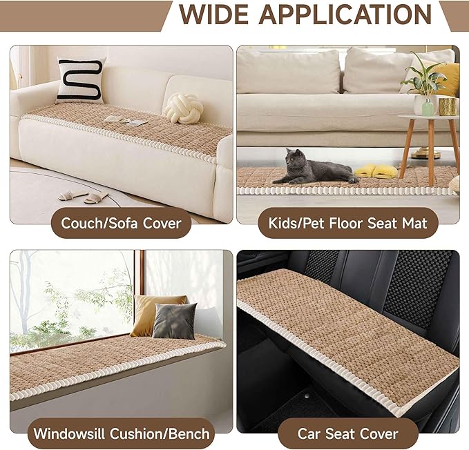 OTOB Couch Covers for Sofa Pet Friendly, Washable & Non Slip Fuzzy Dog Couch - Image 7