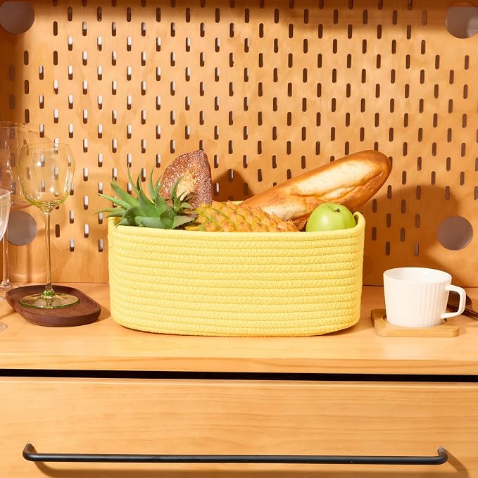 Small Storage Baskets for Organizing | Closet Organizer Bins | Shelf Toy Basket - Image 5