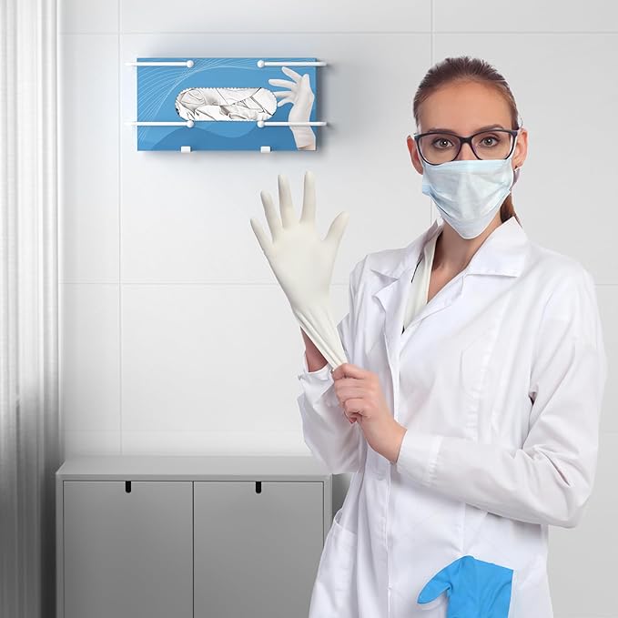 niffgaff Glove Box Dispenser Wall Mount: White Glove Holder Organizer - Image 7