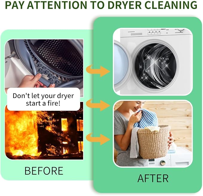 Dryer Lint Brush Vent Cleaner 30 inch Refrigerator Coil Cleaning Brushes - Image 2