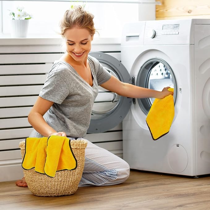Tallew 40 Pcs Microfiber Towels 16 Inch x 16 Inch Microfiber Cloth Car Drying - Image 4