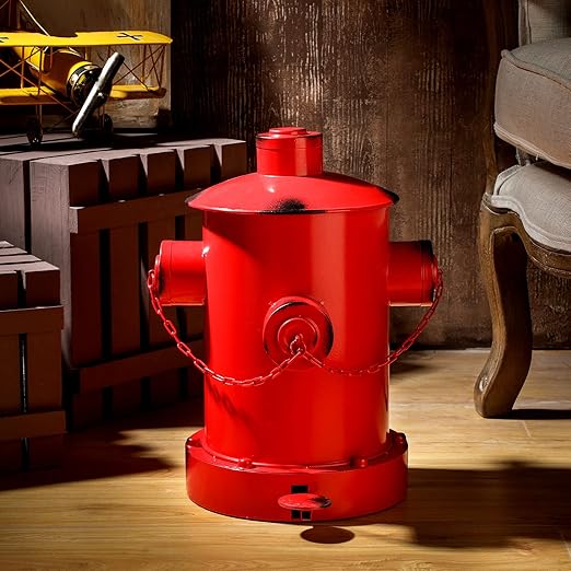 Hoolerry Fire Hydrant Trash Can Retro Creative Garbage Can - Image 6