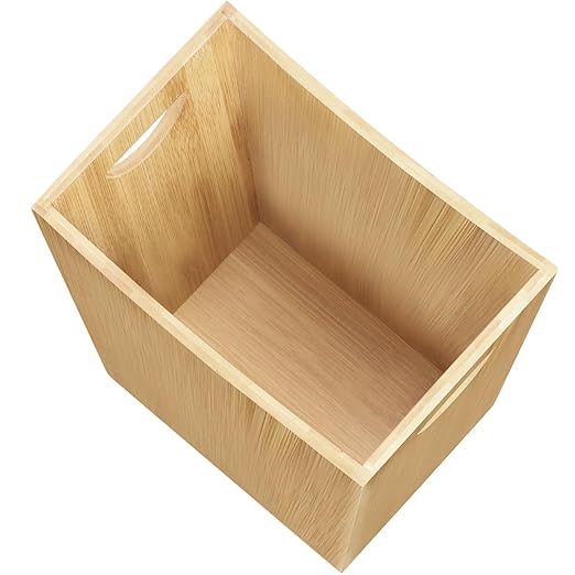 SEHERTIWY Wood Trash Can Wastebasket, 2 Gallon Small Waste Basket - Image 7