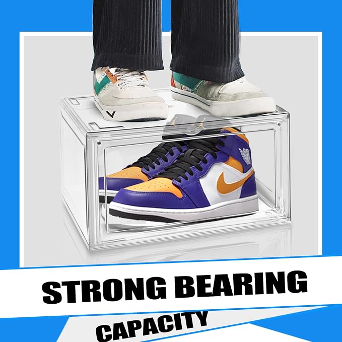 4 Pack Acrylic Shoe Boxes Sneaker Storage - Image 3