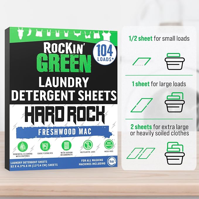 Rockin' Green Hard Rock Travel Laundry Detergent Sheets - Image 4