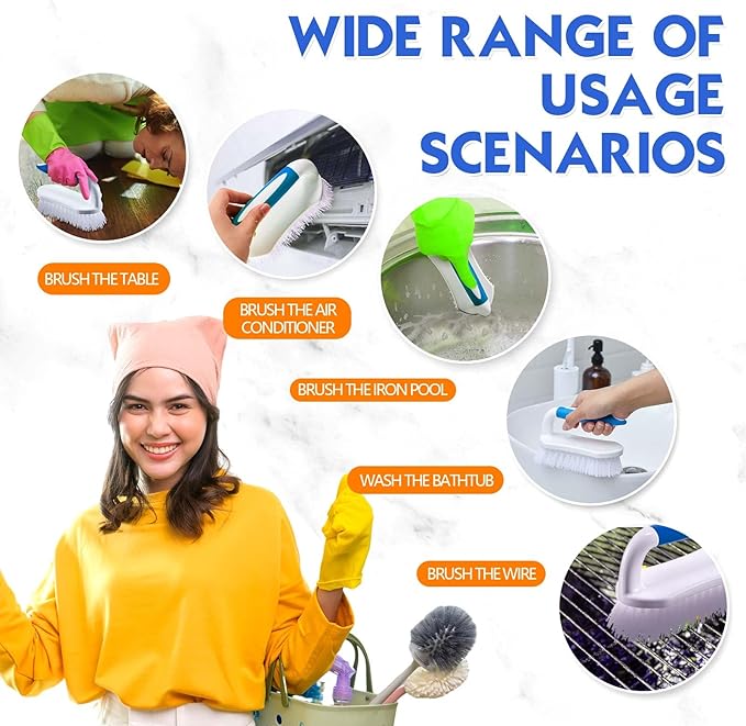 Lallisa 12 Pcs Scrub Brush for Cleaning - Image 3