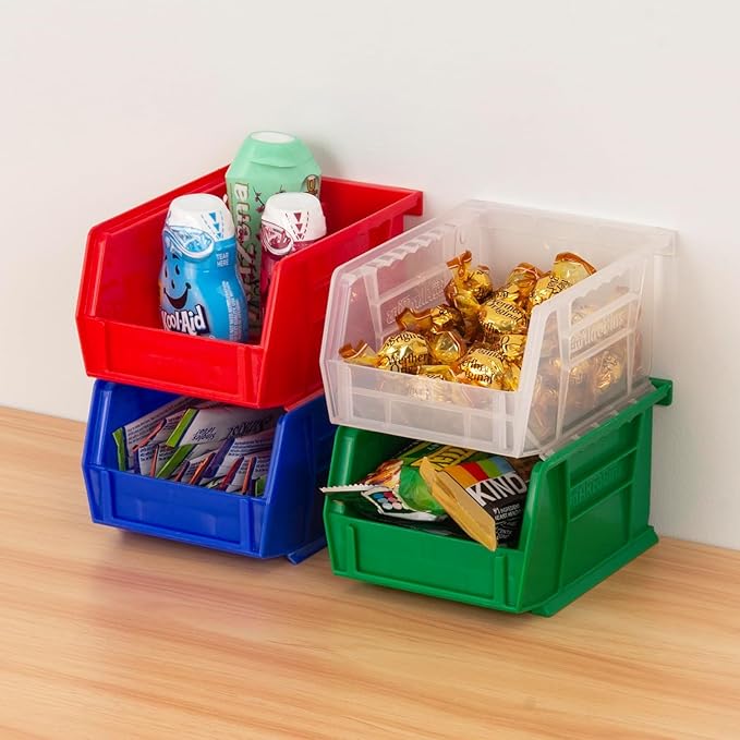 Akro-Mils 30210 AkroBins Plastic Storage Bins, Space-Saving Stackable Bins - Image 2