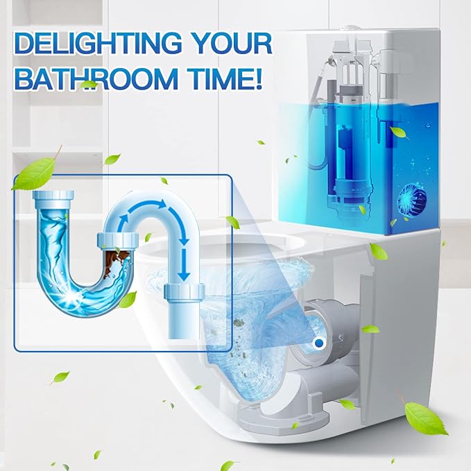 Vacplus Automatic Toilet Bowl Cleaner Tablets, Bathroom Toilet Tank Cleaner - Image 3