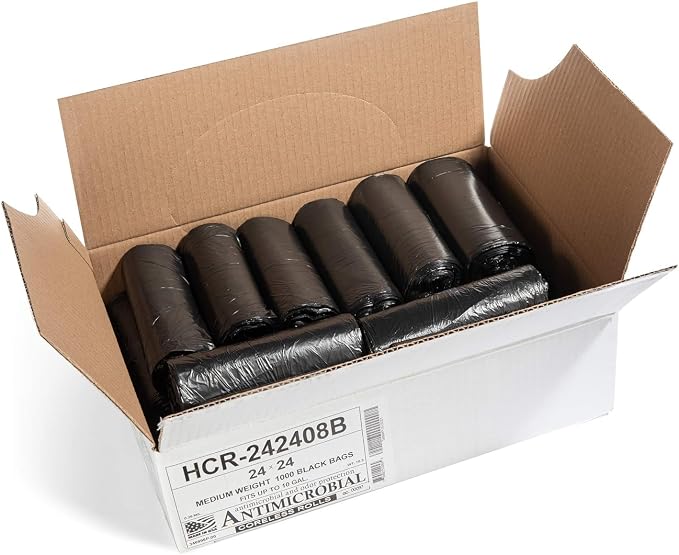 Aluf Plastics High Density Trash Bags, 10 Gallon, 8 Micron, - Image 2