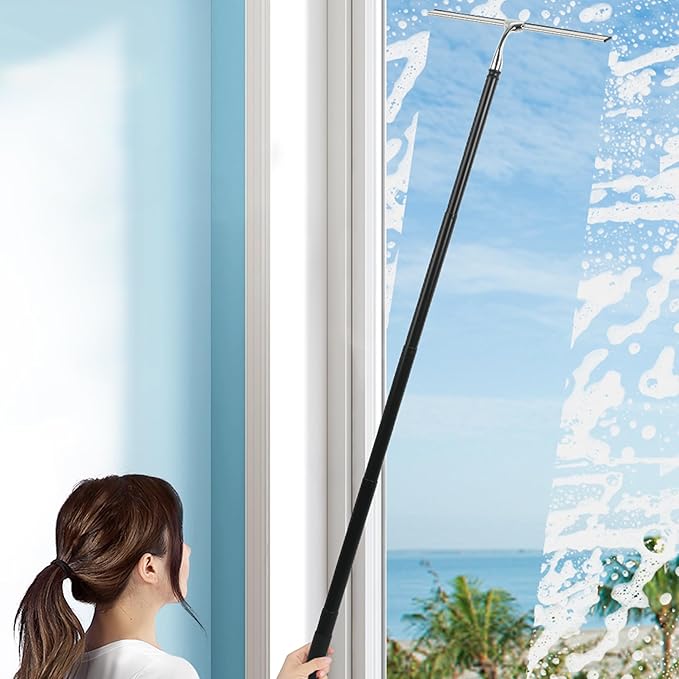 Window Squeegee for Home, 2 in 1 Window Washing kit - Image 5