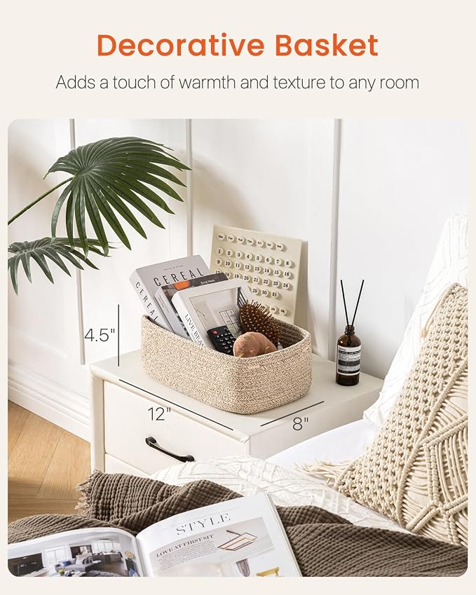 Small Woven Basket, Storage Basket - Image 2