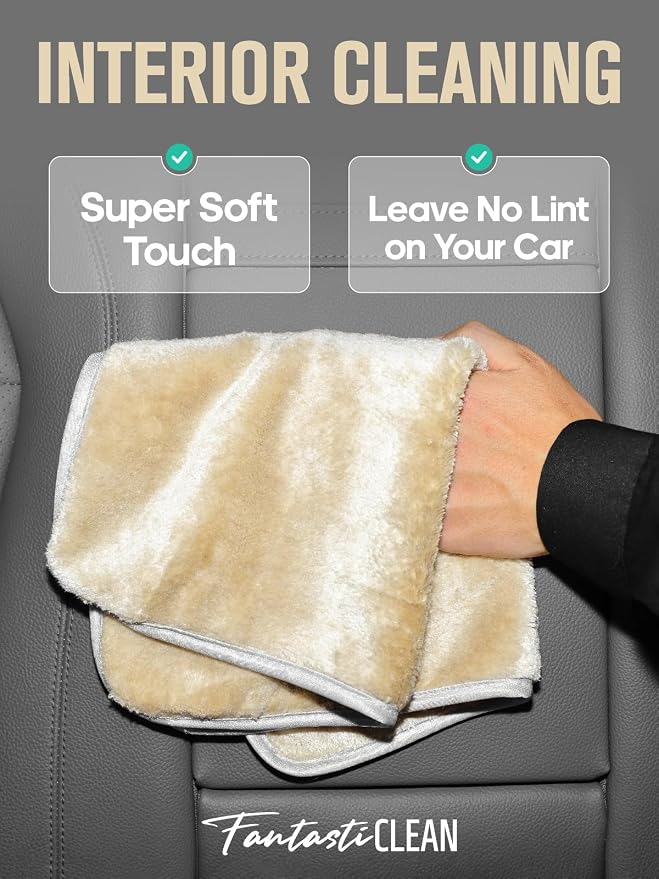 Fantasticlean Microfiber Car Detailing Towels, Car Drying Towel - Image 5