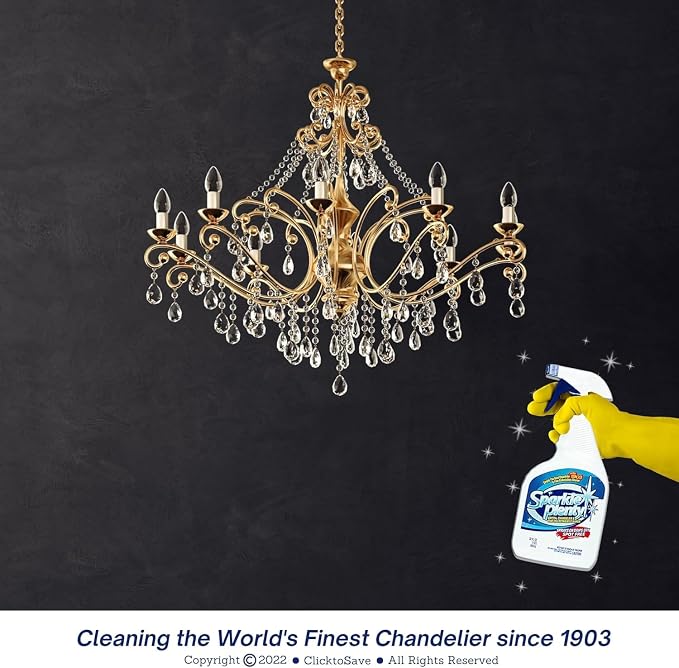 Sparkle Plenty Chandelier Cleaner Drip Dry Spray No Wipe - Image 4