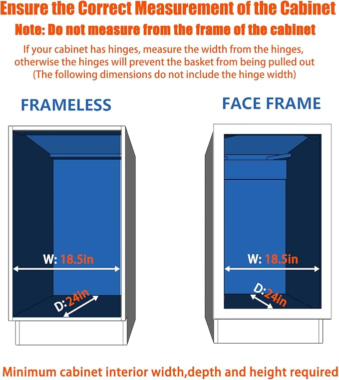 ROOMTEC Pull Out Cabinet Organizer, Cabinet Pull Out Shelves 17" W x 21" D - Image 4