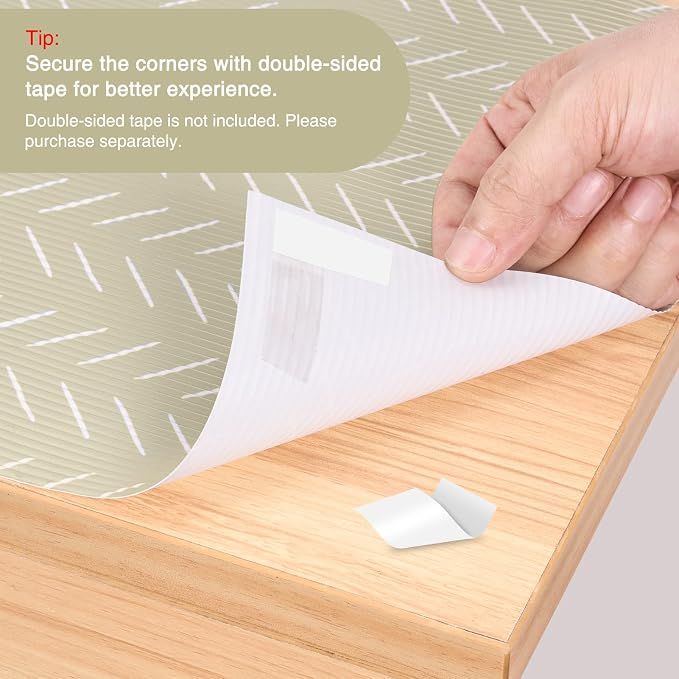 Glotoch Premium Non Slip Shelf Liner, Non Adhesive Drawer Liner, Waterproof - Image 3