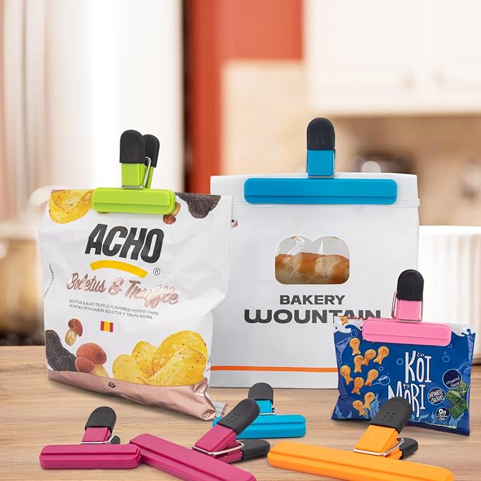 6 Pack Chip Bag Clips, Large Bags Clip - Image 3