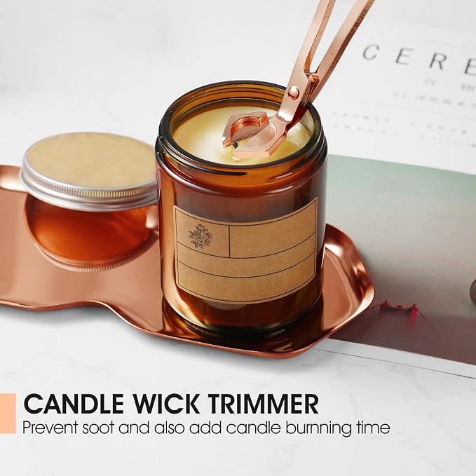 3-in-1 Candle Accessory Set, Wick Trimmer, Candle Snuffer, Wick Spoon, - Image 4