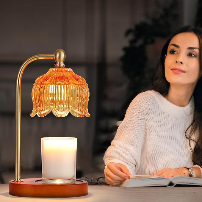Candle Warmer Lamp with Timer and Dimmer, Electric Amber Light Gifts - Image 8