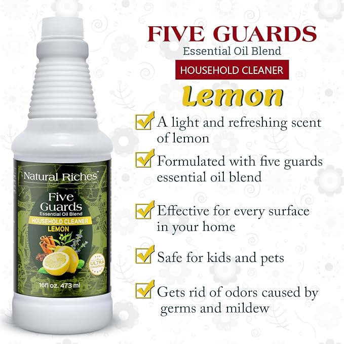 Natural Riches Household Cleaner Concentrate Five Guards Lemon scent from The - Image 5