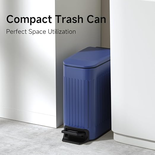 TIPGO Slim Bathroom Trash Can - Image 2