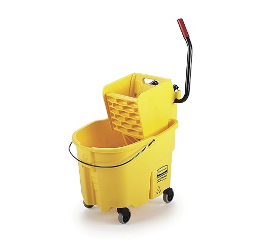 Rubbermaid Commercial Products WaveBrake 35 Qt. Side-Press Mop Bucket and by RubbermaidCommercialProducts