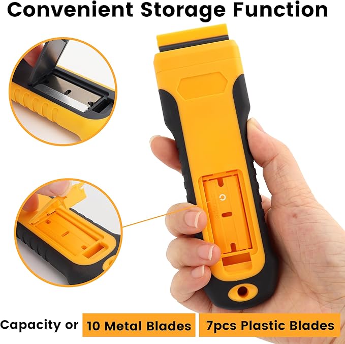 MulWark Razor Blade Scraper, 2 Pack Razor Scraper Tool - Image 4