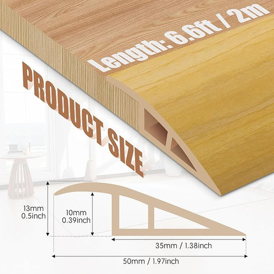 Floor Transition Strip Door Threshold 79" Floor Transition Reducer Trim on The - Image 2