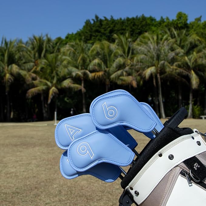 Montela Golf Iron Covers, Golf Iron Head Covers Leather Golf Iron Covers Set - Image 6
