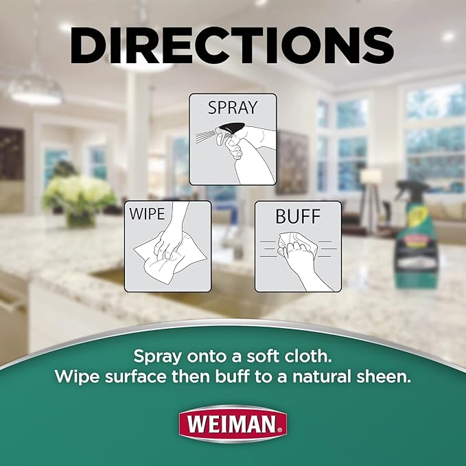 Weiman Disinfectant Granite Daily Clean & Shine Safely Clean Disinfect and - Image 4