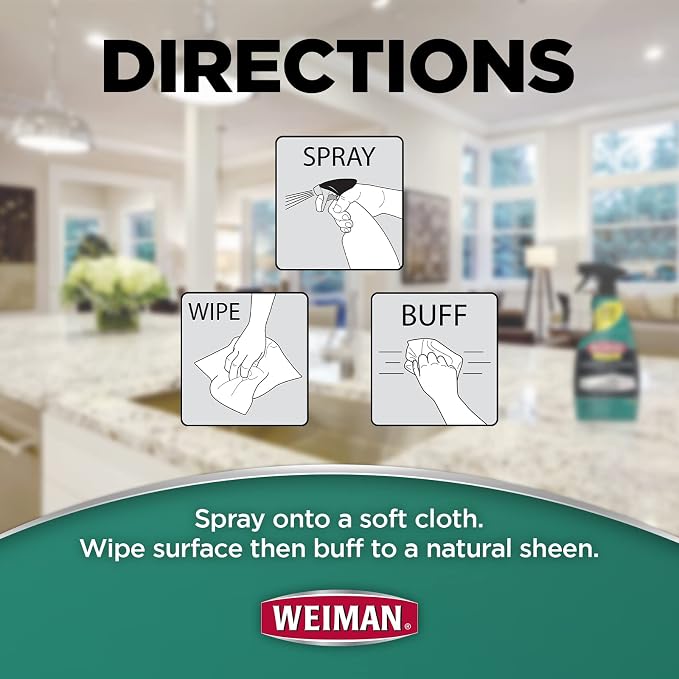 Weiman Disinfecting Granite Daily Clean & Shine Refill, 64 Oz - Image 3