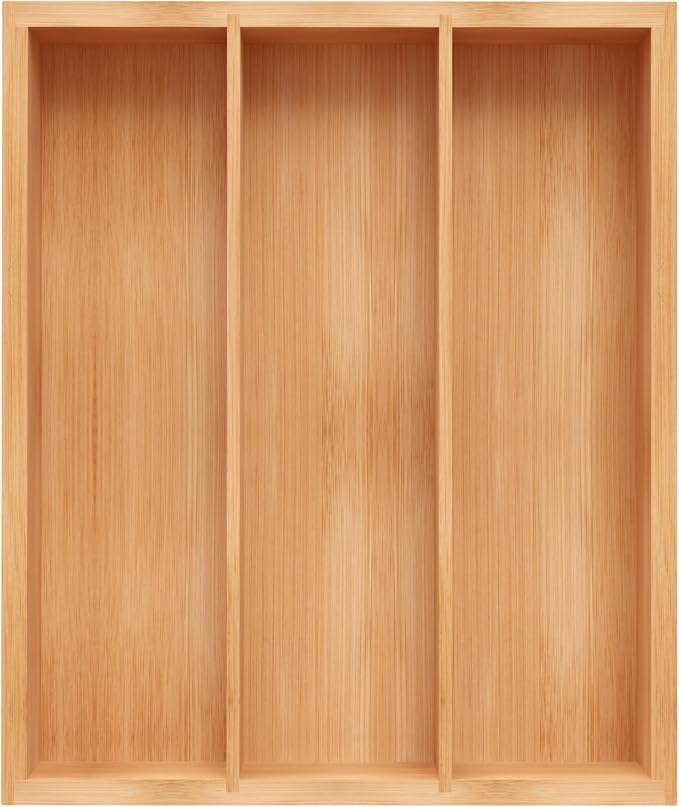 Bamboo Utensil Drawer Organizer, Kitchen Drawer Organizer by Unibambou