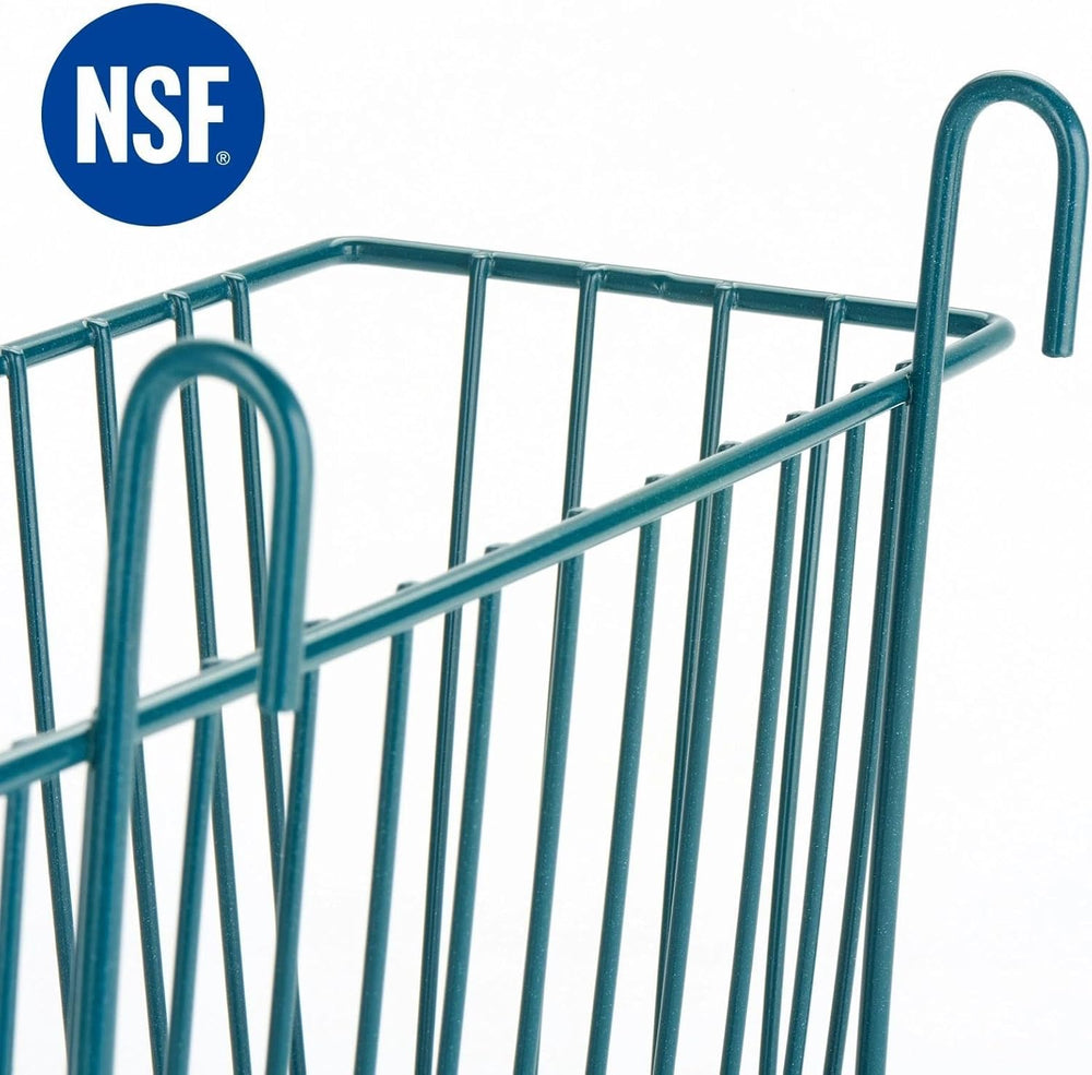 APLSS 2-Pack Green Epoxy Hanging Basket to Use With Shelf Units,13.5" Wi...
