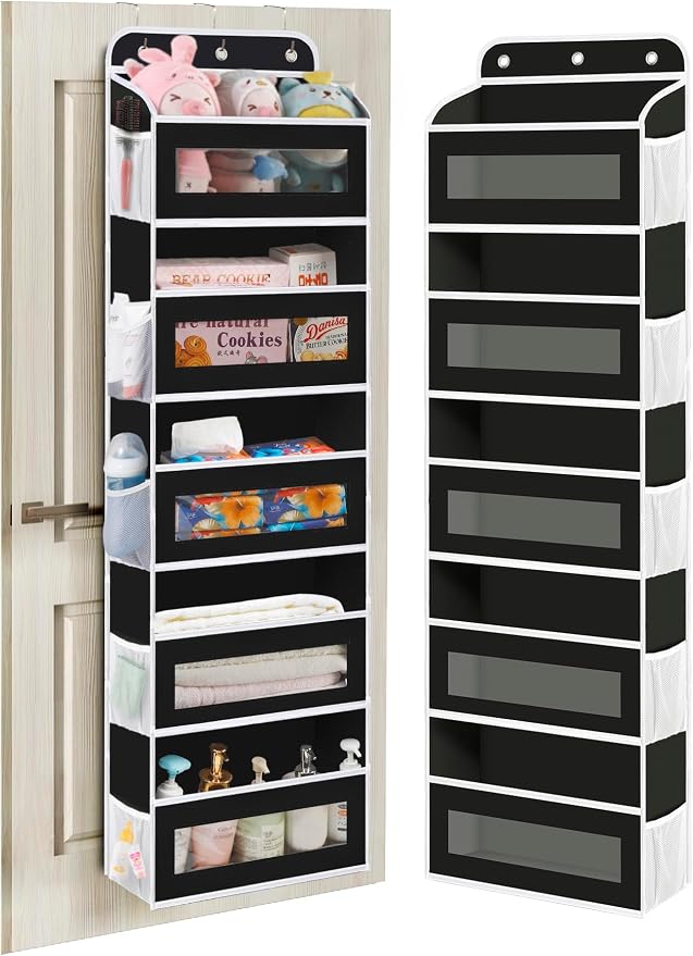Over The Door Organizer, 5 Shelves Closet Door Hanging Organizer by StrongandOrganizer