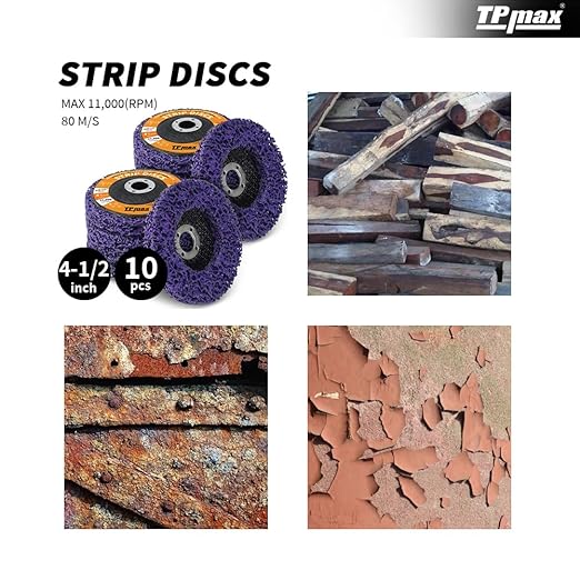 4-1/2" x7/8'' Stripping Discs Rust Remover Wheel Remove Paint and Oxidation - Image 3