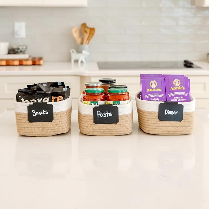 NaturalCozy 11.8"x8"x4.5” Storage Baskets - Image 5
