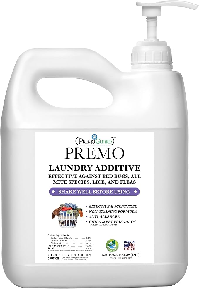 Premo Guard Bed Bug, Mite & Lice Laundry Detergent Additive 64 oz – Child & Pet by PremoGuard