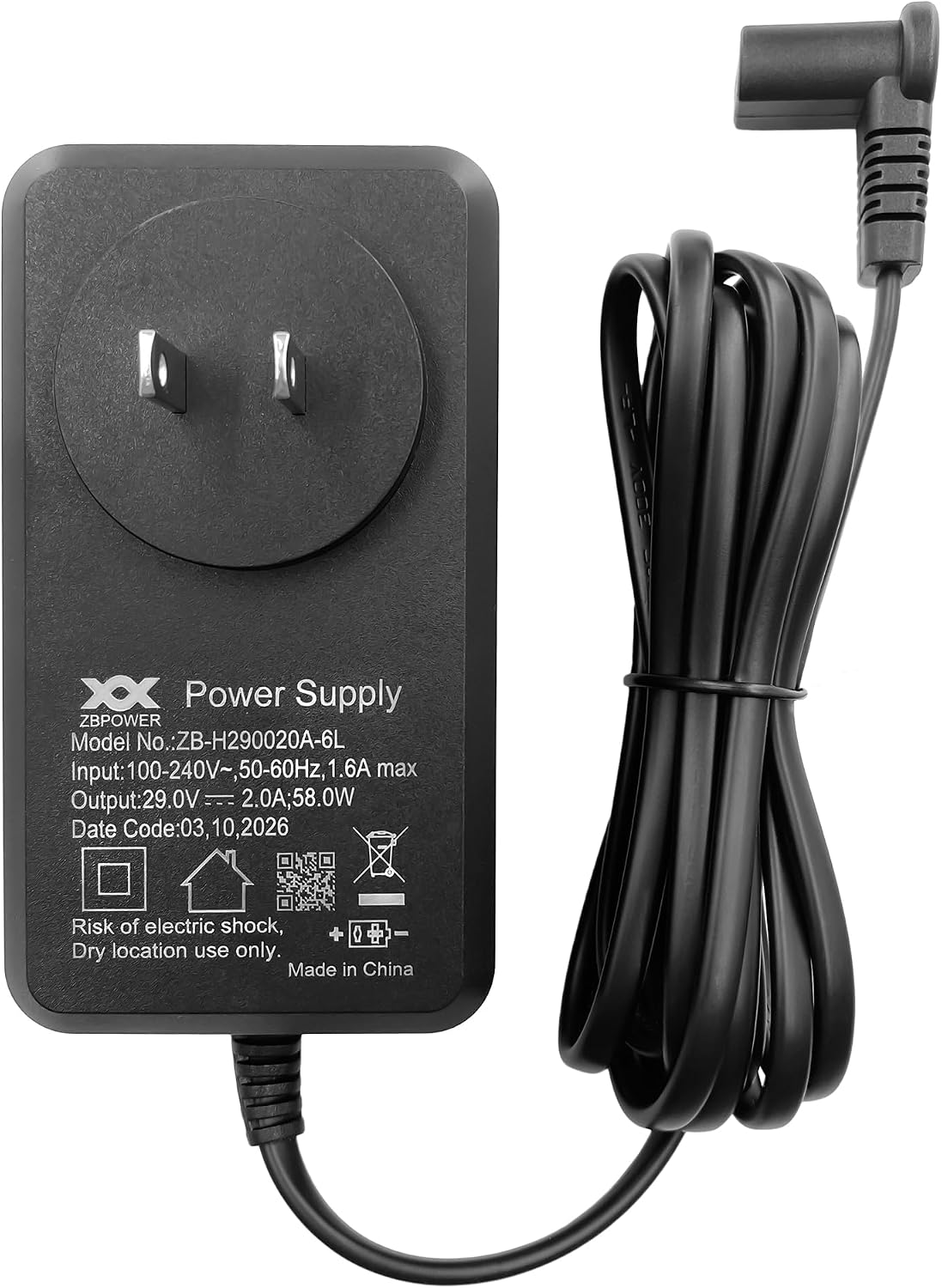 Power Recliner ZBPOWER Wall Power Supply Model ZB-H290020A-6L 29V 2A Wall Switching Adapter for Electric Sofa Lift Chairs