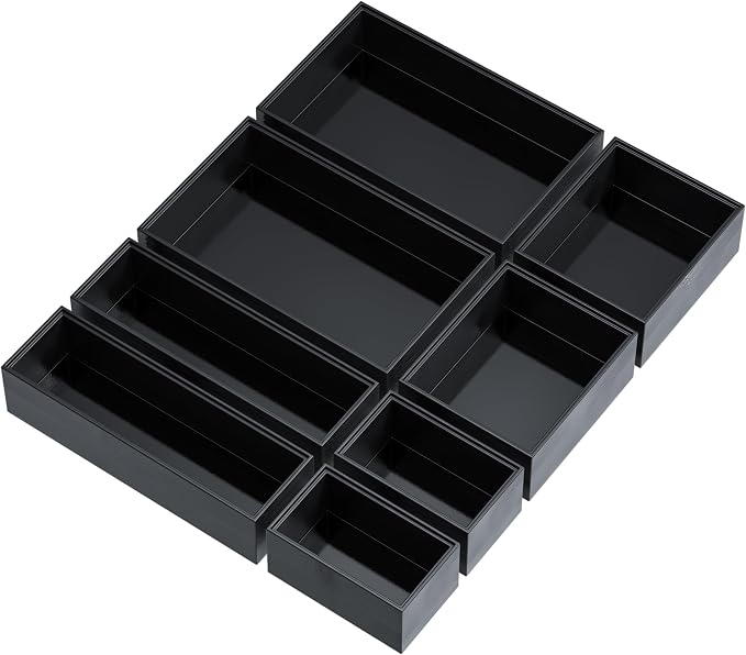Bathroom Drawer Organizer Trays, Bamboo Drawer Organizer Kitchen Utensils - Image 8