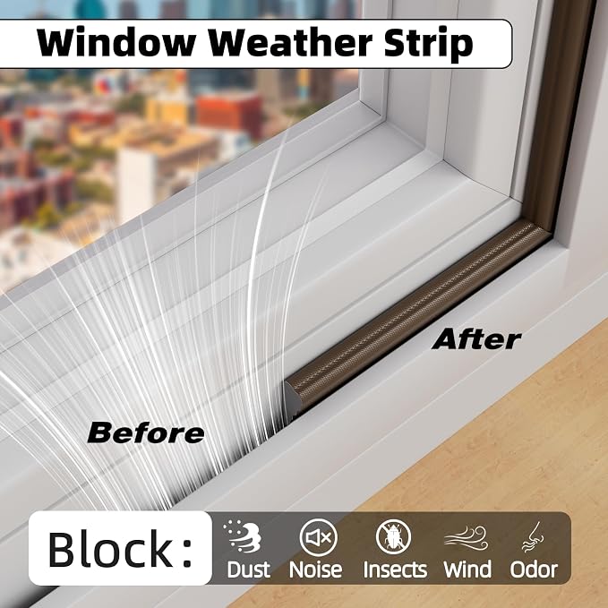 3Pcs×196" Wedge Weather Stripping Door Seal Strip - Image 4
